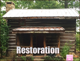 Historic Log Cabin Restoration  Talking Rock, Georgia
